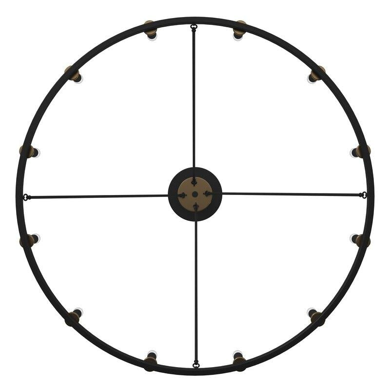 Acroma 12-light Farmhouse 40In Wagon Wheel Chandelier with UL - 40'' D x 138'' H