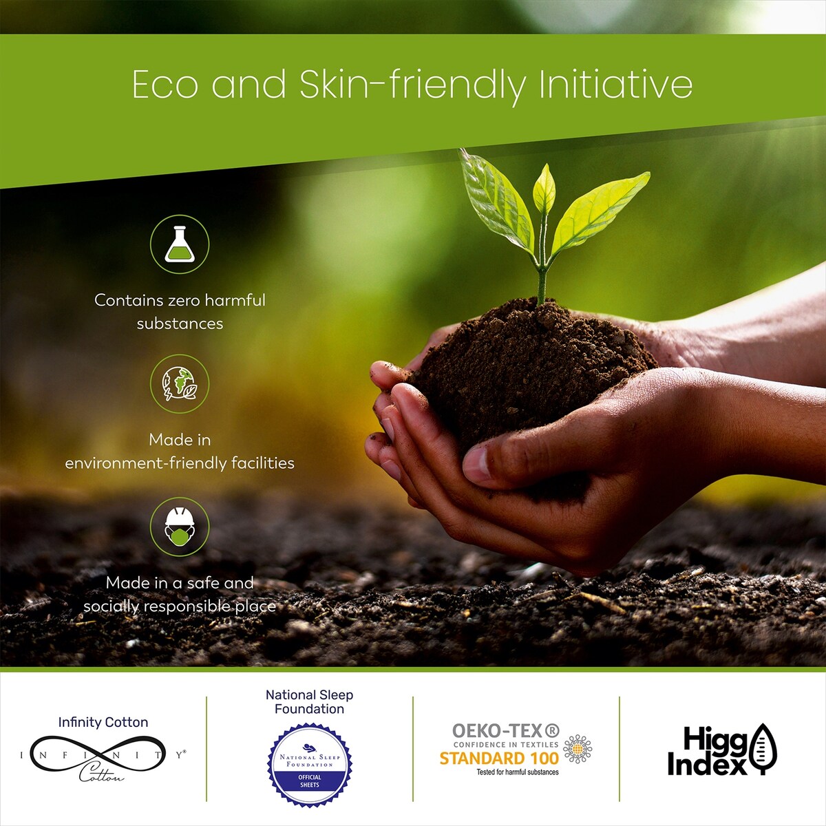 Aireolux 1000TC Supreme-Quality Egyptian Cotton Pillowcase Set