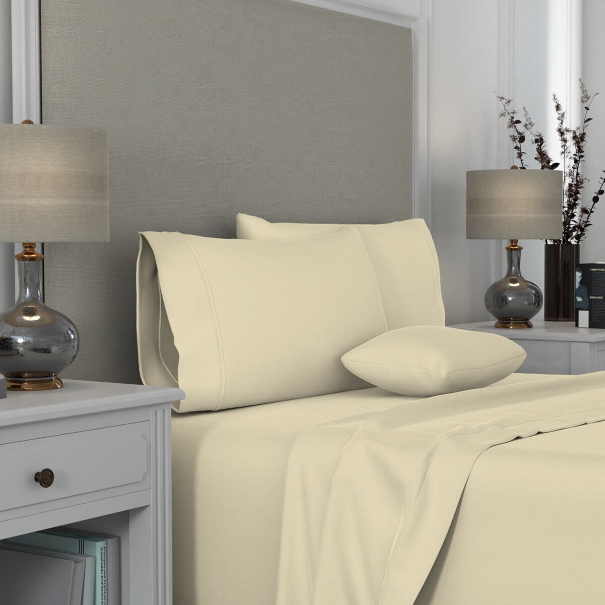 Aireolux 1000TC Supreme-Quality Egyptian Cotton Pillowcase Set