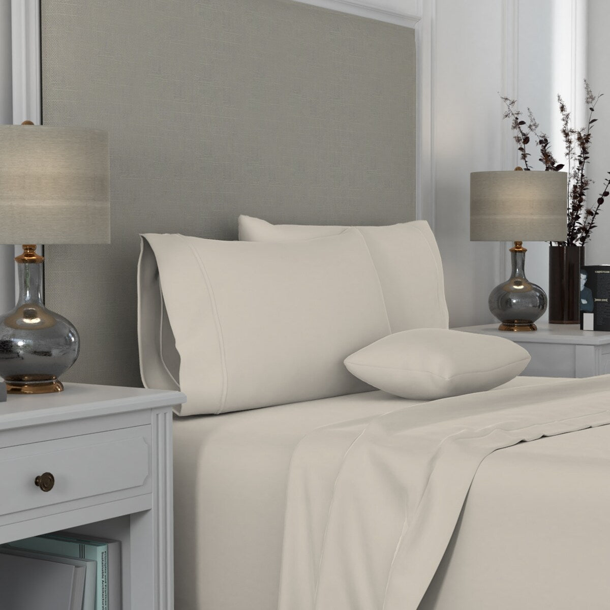 Aireolux 1000TC Supreme-Quality Egyptian Cotton Pillowcase Set