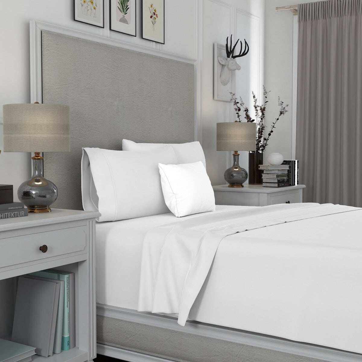 Aireolux 600TC Cotton Wrinkle Resistant Sateen Sheet Set