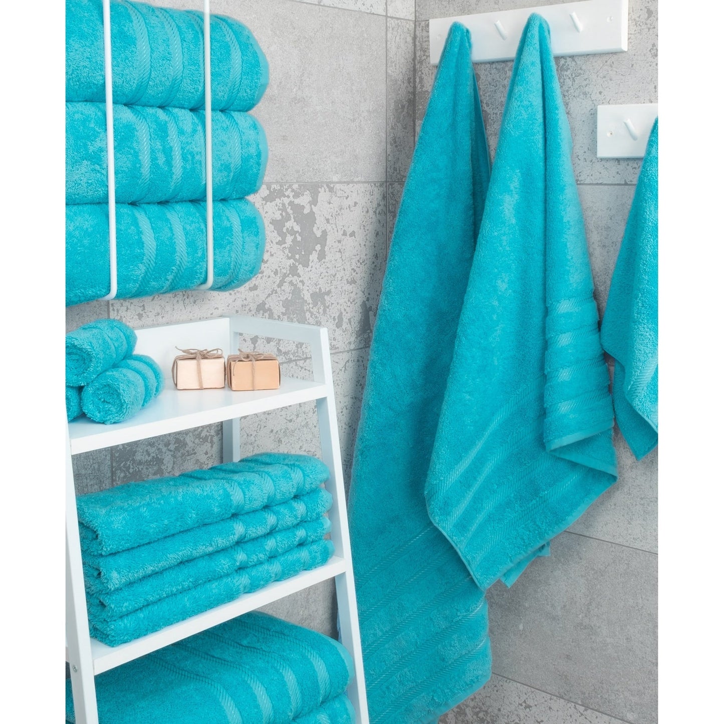 American Soft Linen 100% Cotton Turkish Bath Towels Large, 4 Pack Luxury Hotel Spa Quality Turkish Bath Towels Bathroom Sets