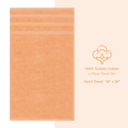 American Soft Linen 4-Piece Turkish Hand Towel Set