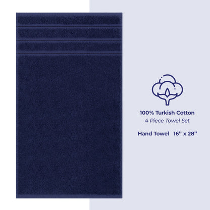 American Soft Linen 4-Piece Turkish Hand Towel Set
