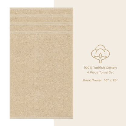 American Soft Linen 4-Piece Turkish Hand Towel Set