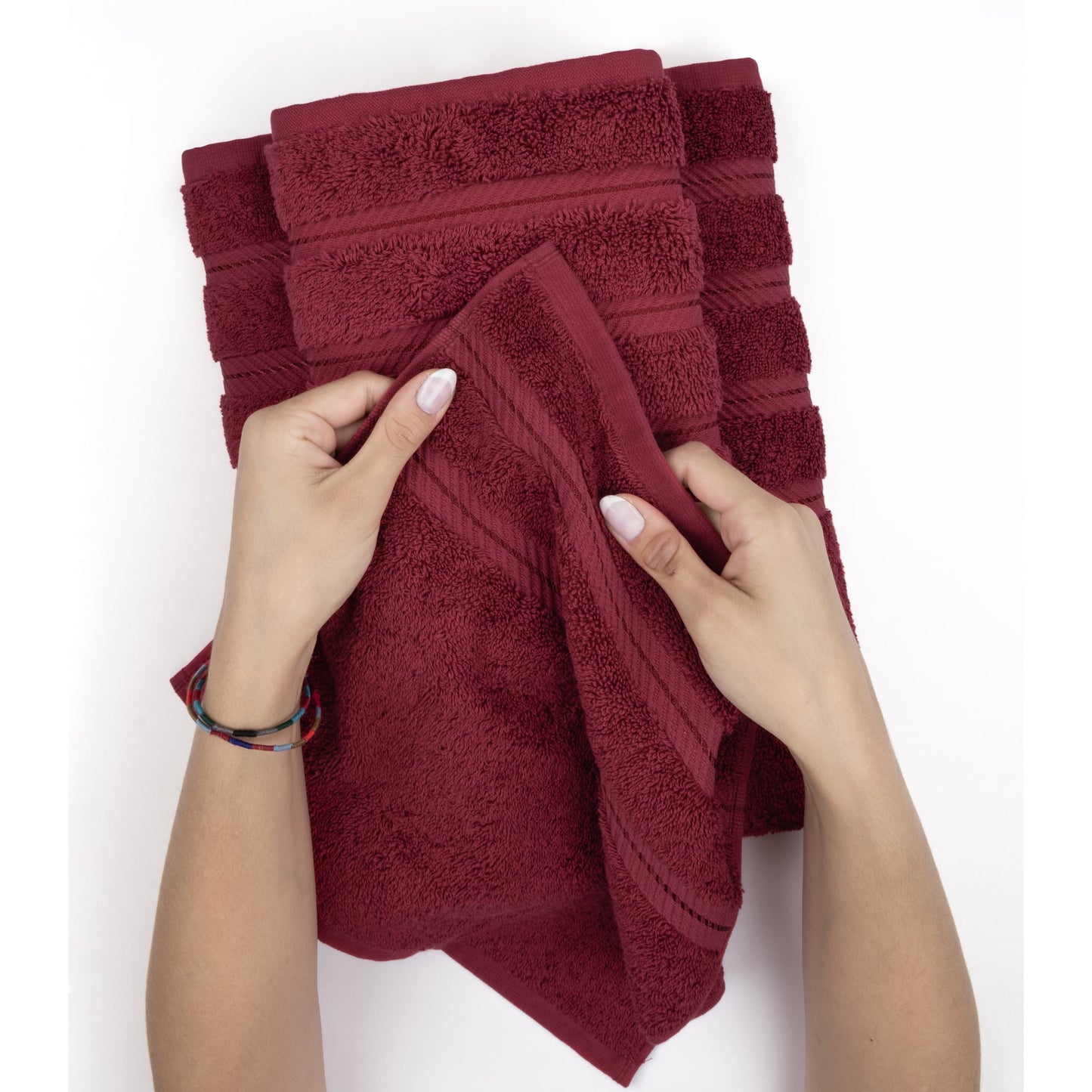 American Soft Linen 4-Piece Turkish Hand Towel Set