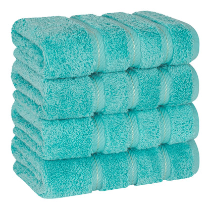 American Soft Linen 4-Piece Turkish Hand Towel Set