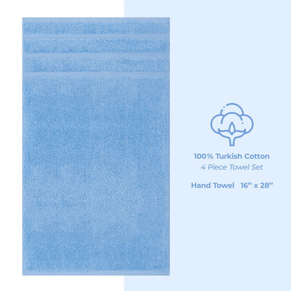 American Soft Linen 4-Piece Turkish Hand Towel Set