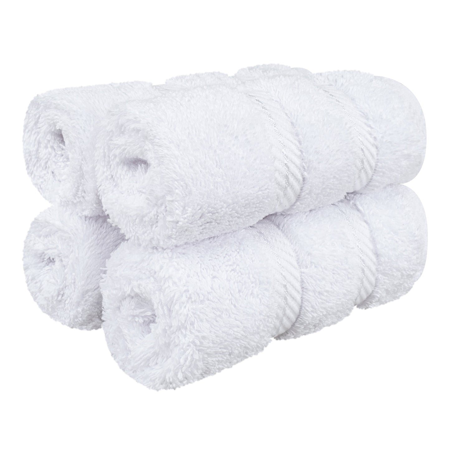 American Soft Linen Premium 100% Cotton 4-Piece Washcloth Set