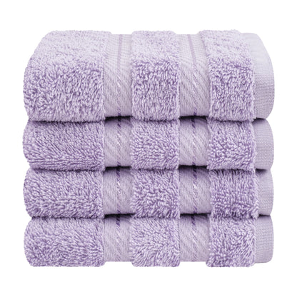 American Soft Linen Premium 100% Cotton 4-Piece Washcloth Set