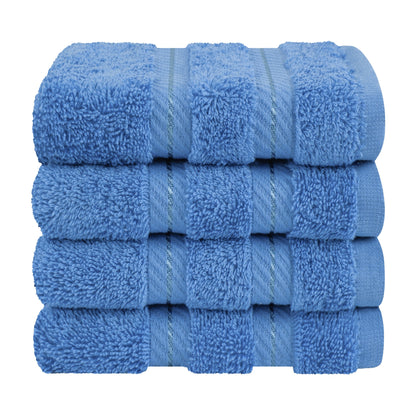 American Soft Linen Premium 100% Cotton 4-Piece Washcloth Set