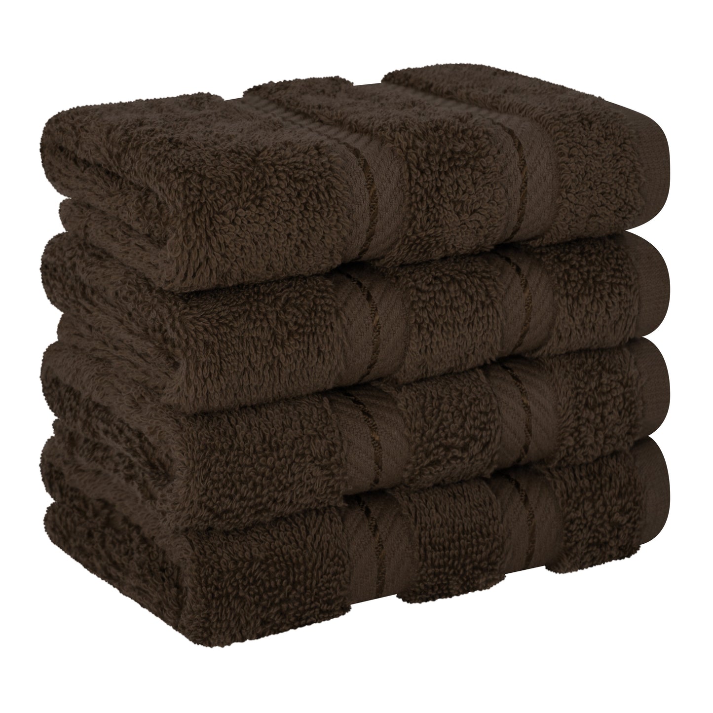 American Soft Linen Premium 100% Cotton 4-Piece Washcloth Set