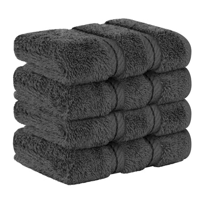 American Soft Linen Premium 100% Cotton 4-Piece Washcloth Set