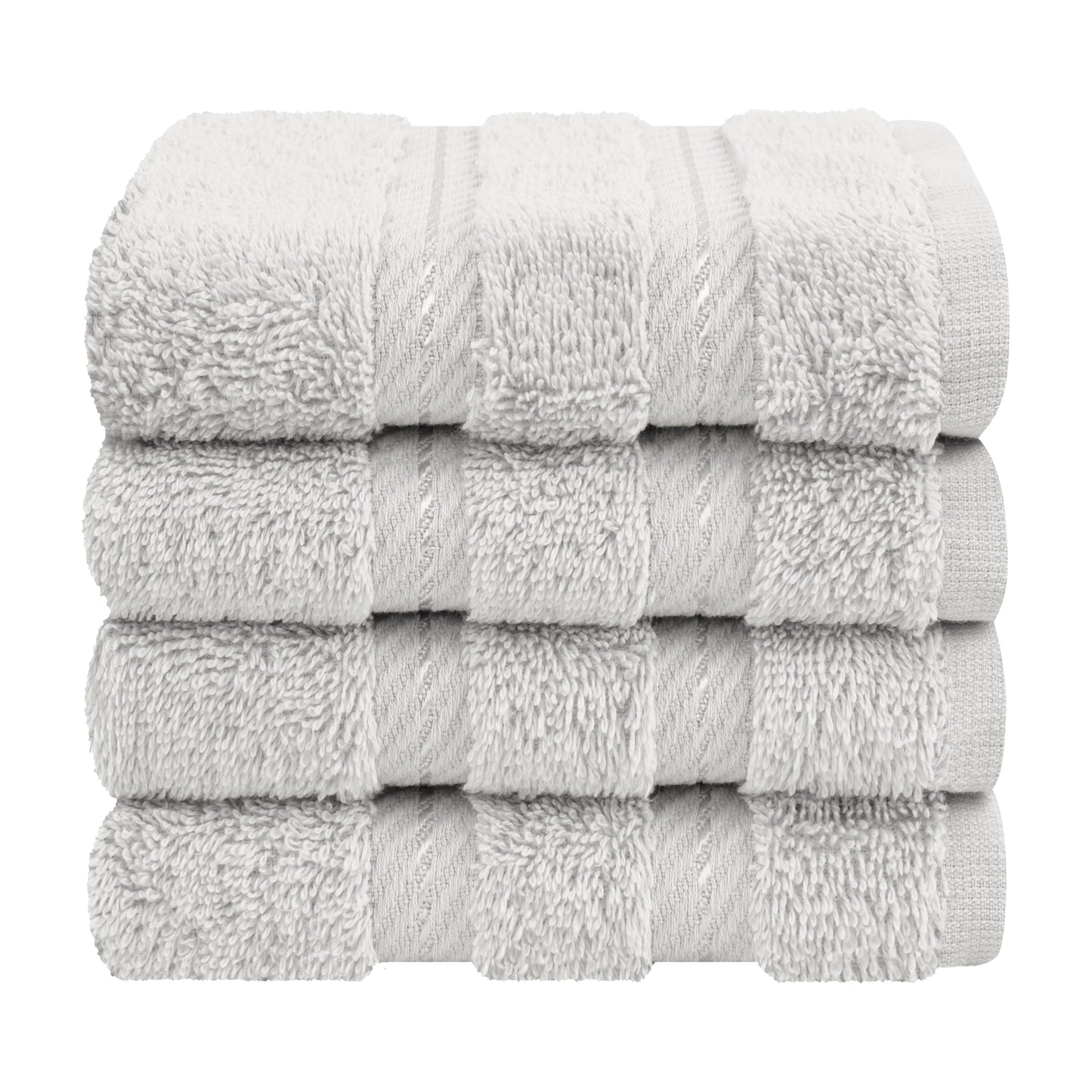 American Soft Linen Premium 100% Cotton 4-Piece Washcloth Set