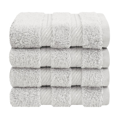 American Soft Linen Premium 100% Cotton 4-Piece Washcloth Set