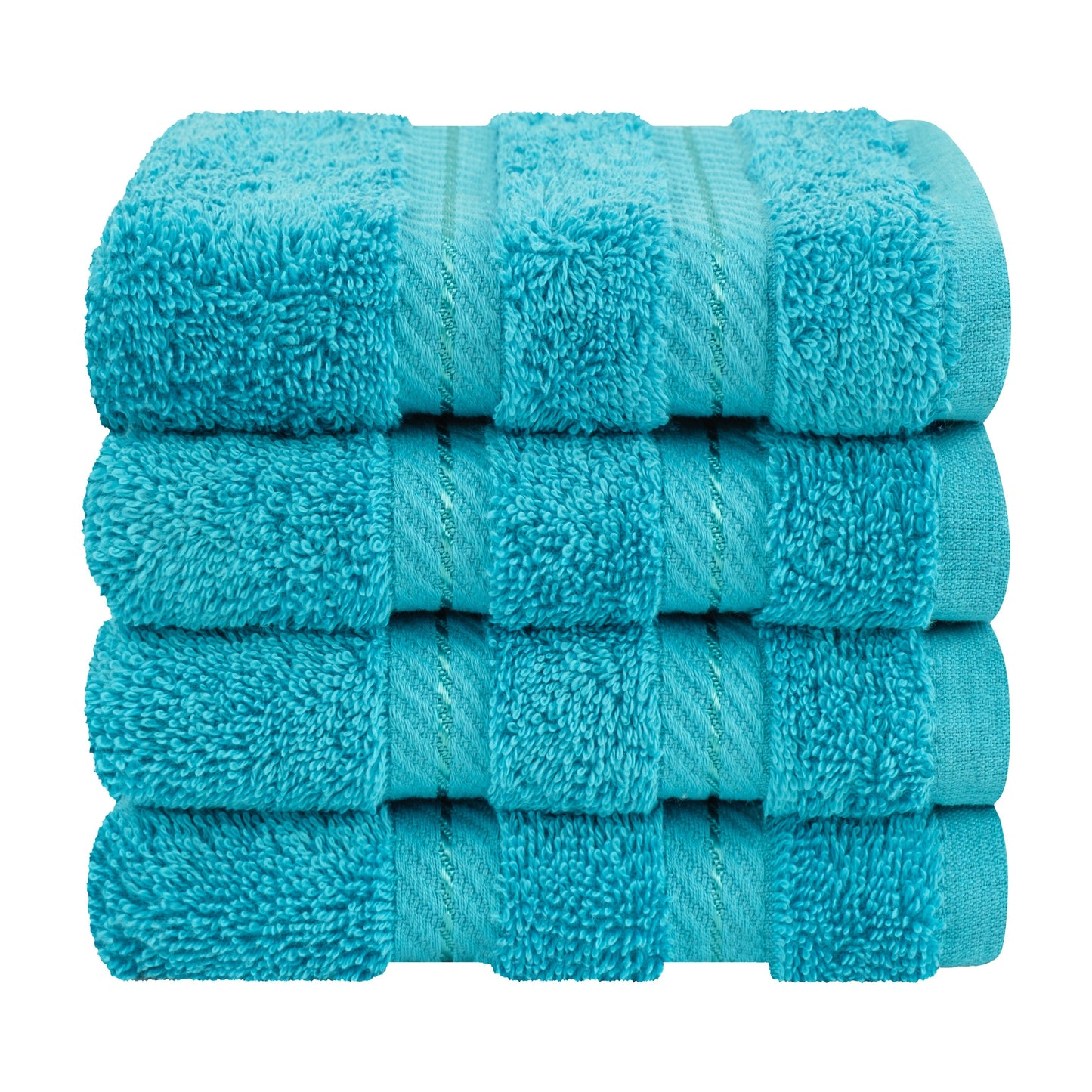 American Soft Linen Premium 100% Cotton 4-Piece Washcloth Set