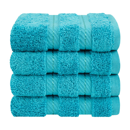 American Soft Linen Premium 100% Cotton 4-Piece Washcloth Set