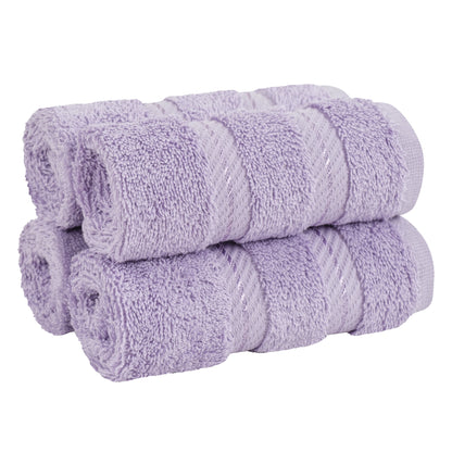 American Soft Linen Premium 100% Cotton 4-Piece Washcloth Set