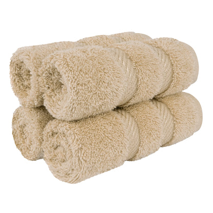 American Soft Linen Premium 100% Cotton 4-Piece Washcloth Set