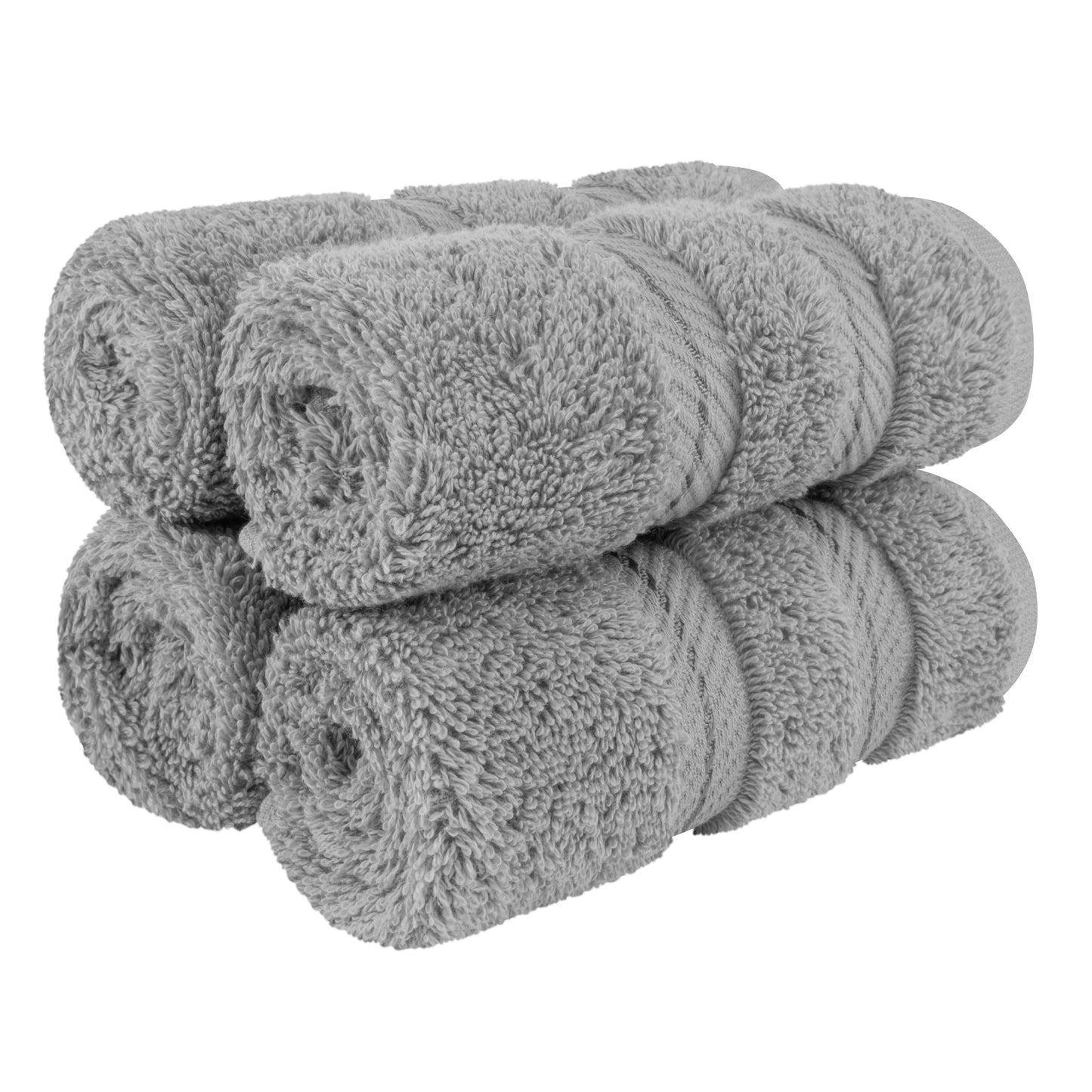 American Soft Linen Premium 100% Cotton 4-Piece Washcloth Set