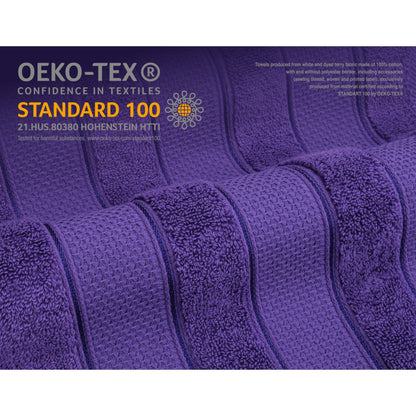 American Soft Linen Salem Bath Towel Set, 6 Piece Towels for Bathroom Large 100% Cotton 2 Bath Towels 2 Hand Towels 2 Washcloths