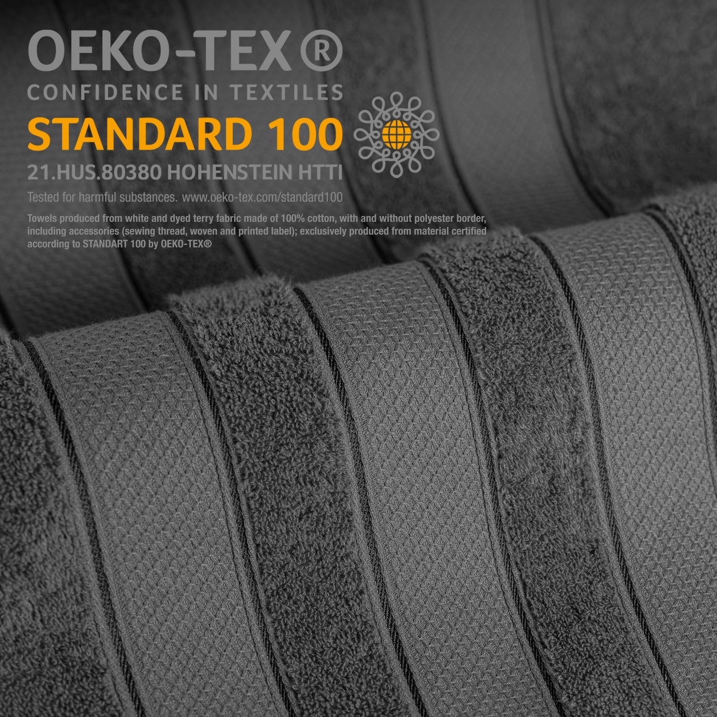 American Soft Linen Salem Bath Towel Set, 6 Piece Towels for Bathroom Large 100% Cotton 2 Bath Towels 2 Hand Towels 2 Washcloths