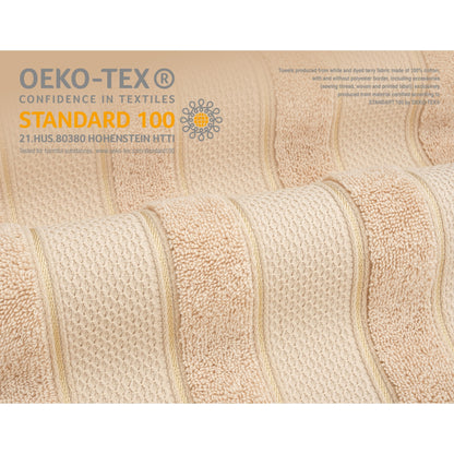 American Soft Linen Salem Bath Towel Set, 6 Piece Towels for Bathroom Large 100% Cotton 2 Bath Towels 2 Hand Towels 2 Washcloths