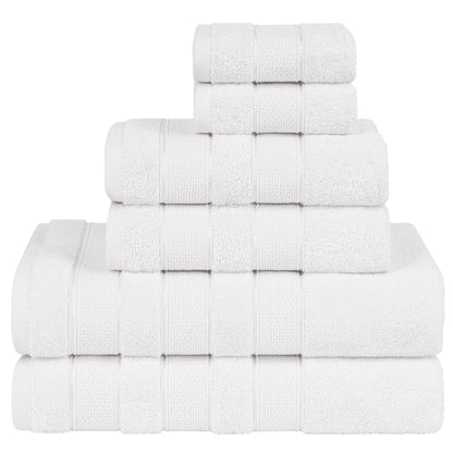 American Soft Linen Salem Bath Towel Set, 6 Piece Towels for Bathroom Large 100% Cotton 2 Bath Towels 2 Hand Towels 2 Washcloths