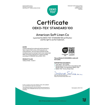 American Soft Linen Salem Bath Towel Set, 6 Piece Towels for Bathroom Large 100% Cotton 2 Bath Towels 2 Hand Towels 2 Washcloths