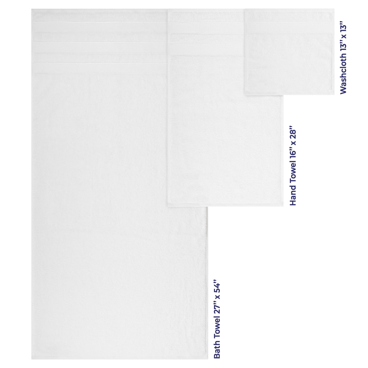 American Soft Linen Salem Bath Towel Set, 6 Piece Towels for Bathroom Large 100% Cotton 2 Bath Towels 2 Hand Towels 2 Washcloths