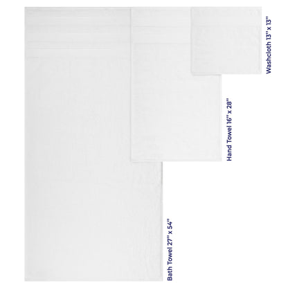 American Soft Linen Salem Bath Towel Set, 6 Piece Towels for Bathroom Large 100% Cotton 2 Bath Towels 2 Hand Towels 2 Washcloths