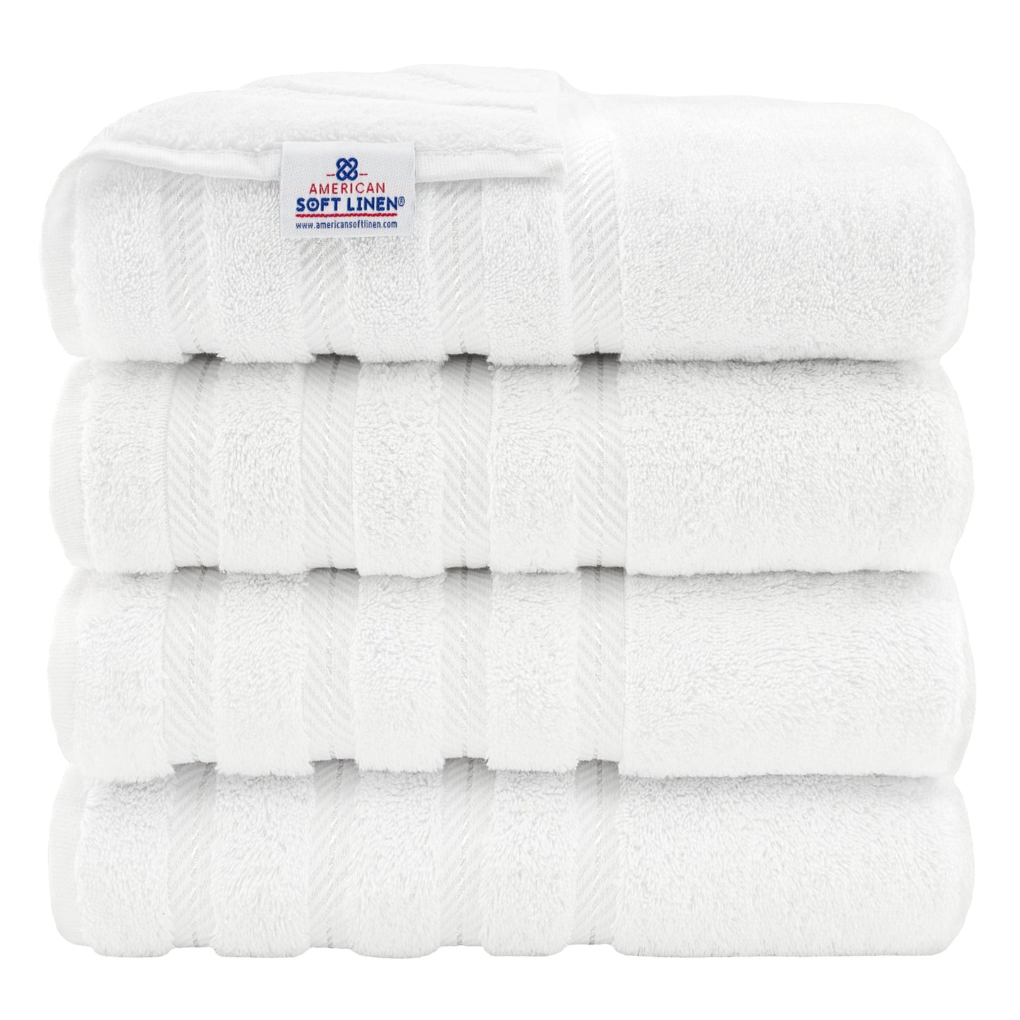 American Soft Linen 100% Cotton Turkish Bath Towels Large, 4 Pack Luxury Hotel Spa Quality Turkish Bath Towels Bathroom Sets