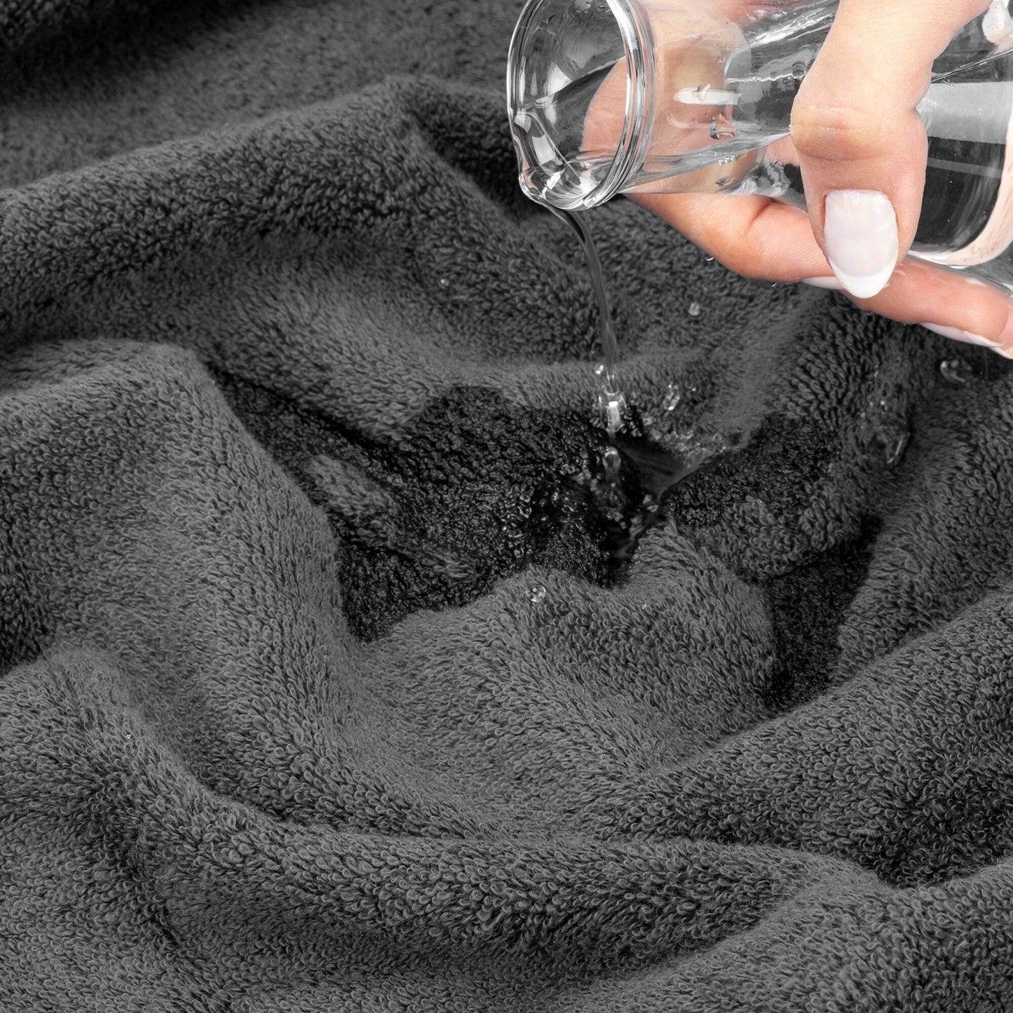 American Soft Linen, Salem Luxury 4 Pack Washcloth Set, %100 Combed Cotton, 13 x 13 Washcloths