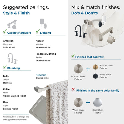 Amerock Monument Contemporary Single Robe Hook