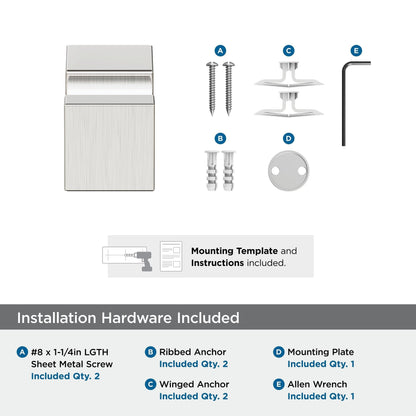 Amerock Monument Contemporary Single Robe Hook