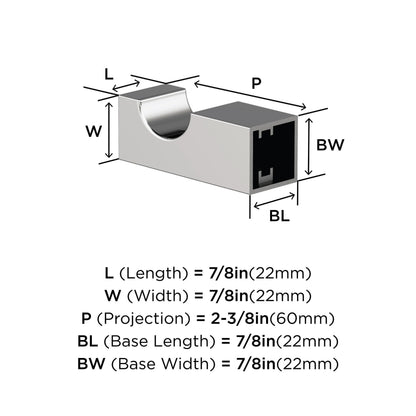 Amerock Monument Contemporary Single Robe Hook