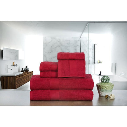 Luxurious Cotton 6- Piece Towel Set 600 GSM Bathroom Towel Set by Ample Decor