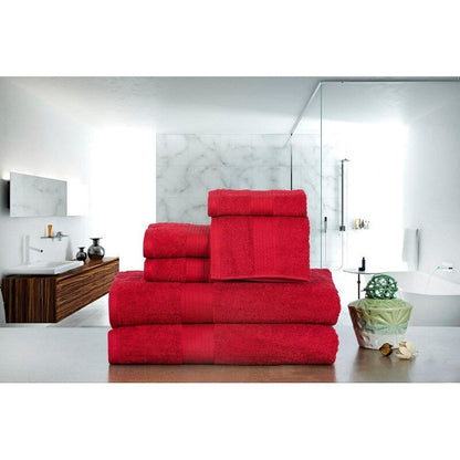 Luxurious Cotton 6- Piece Towel Set 600 GSM Bathroom Towel Set by Ample Decor