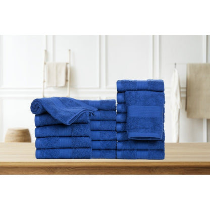 Pure Cotton 600GSM Face Cloths 12X12 Inch by Ample Decor - 20 Pcs