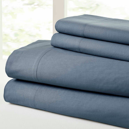Modern Threads Vintage Washed Cotton 4-Piece Bed Sheet Set