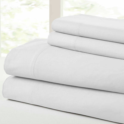 Modern Threads Vintage Washed Cotton 4-Piece Bed Sheet Set