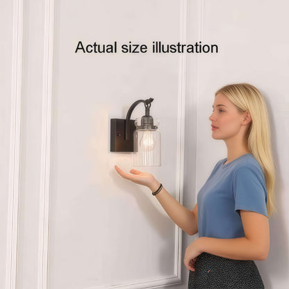 Anastasia Antique Black Single Light Wall Sconce