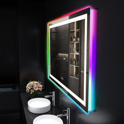 Anti-Fog RGB Backlit & LED Frontlit Bathroom Mirror