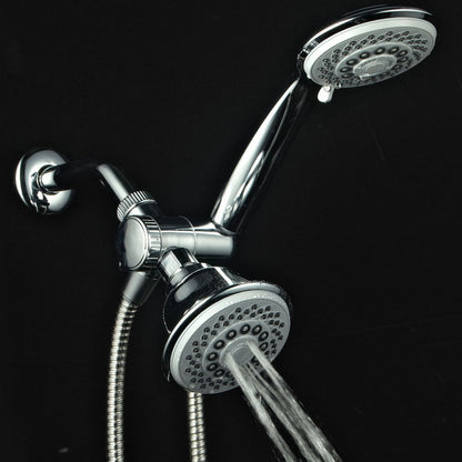 AquaStorm by HotelSpa? 30-setting SpiralFlo 3-way Luxury Shower Combo