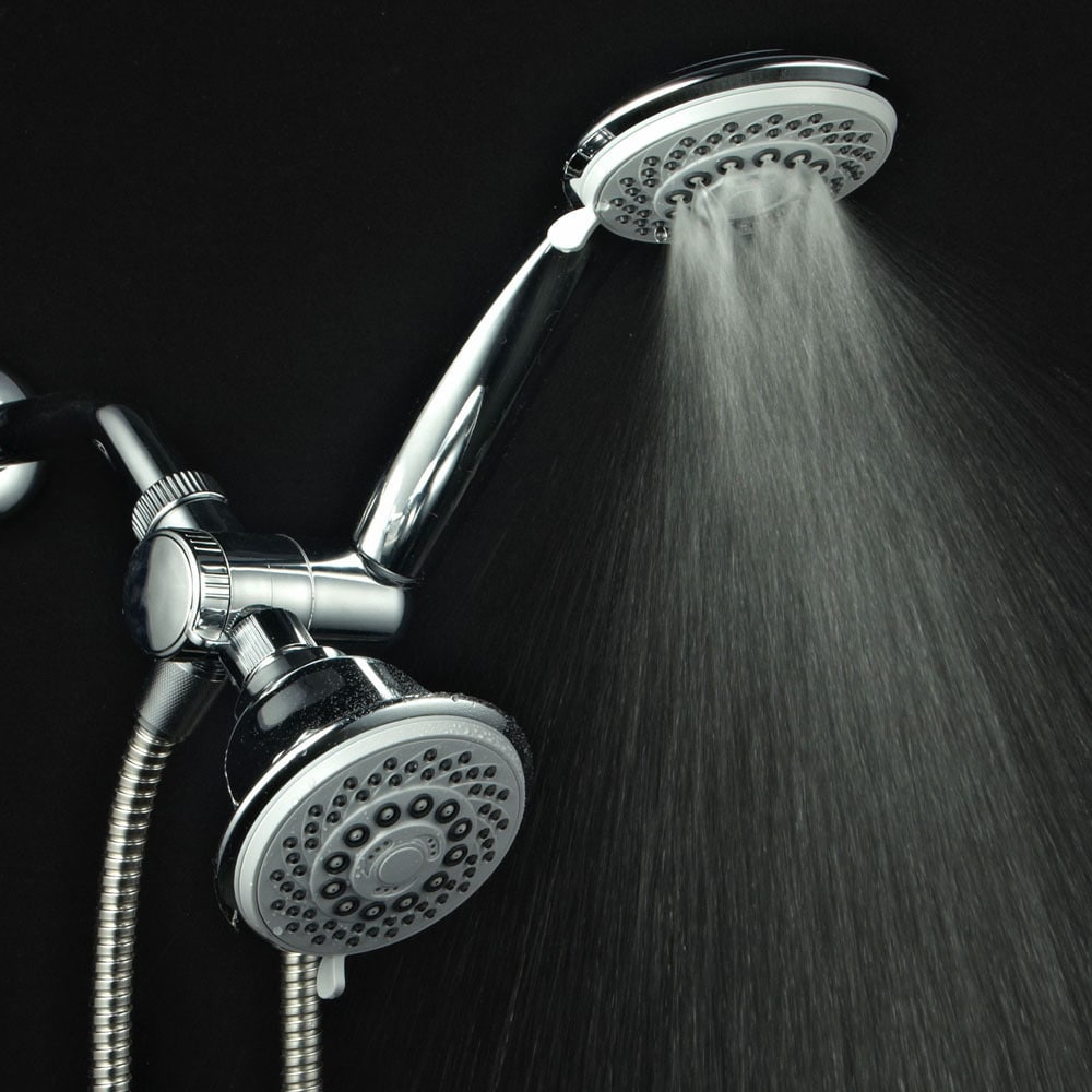 AquaStorm by HotelSpa? 30-setting SpiralFlo 3-way Luxury Shower Combo