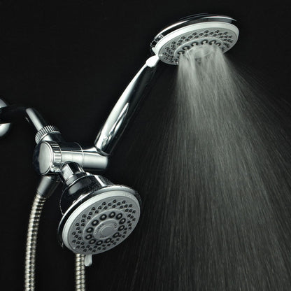 AquaStorm by HotelSpa? 30-setting SpiralFlo 3-way Luxury Shower Combo
