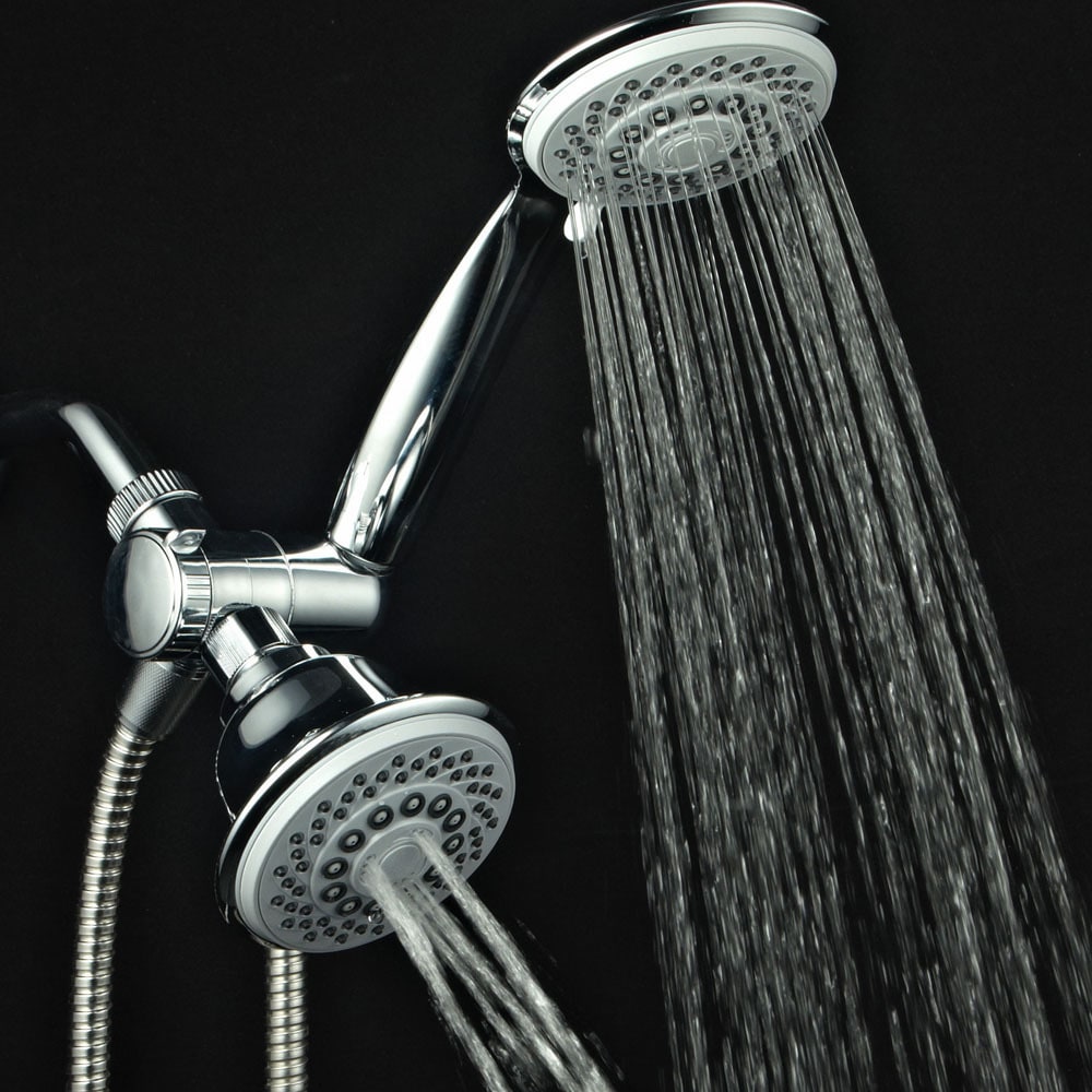 AquaStorm by HotelSpa? 30-setting SpiralFlo 3-way Luxury Shower Combo