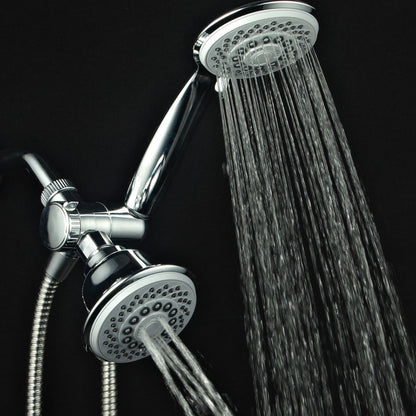 AquaStorm by HotelSpa? 30-setting SpiralFlo 3-way Luxury Shower Combo