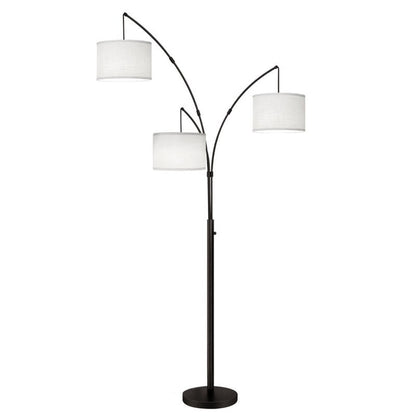 Arc LED Floor Lamp Dimmable Modern Black 3 Light Arched Tall Floor Lamp