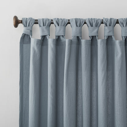 Archaeo Washed Cotton Twist Tab Curtain, Single Panel